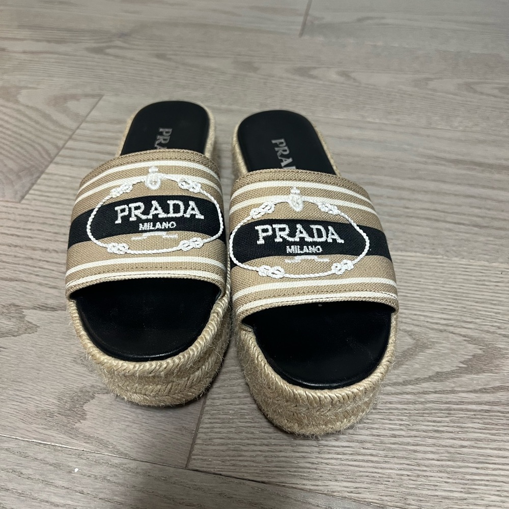 Prada slide sandal